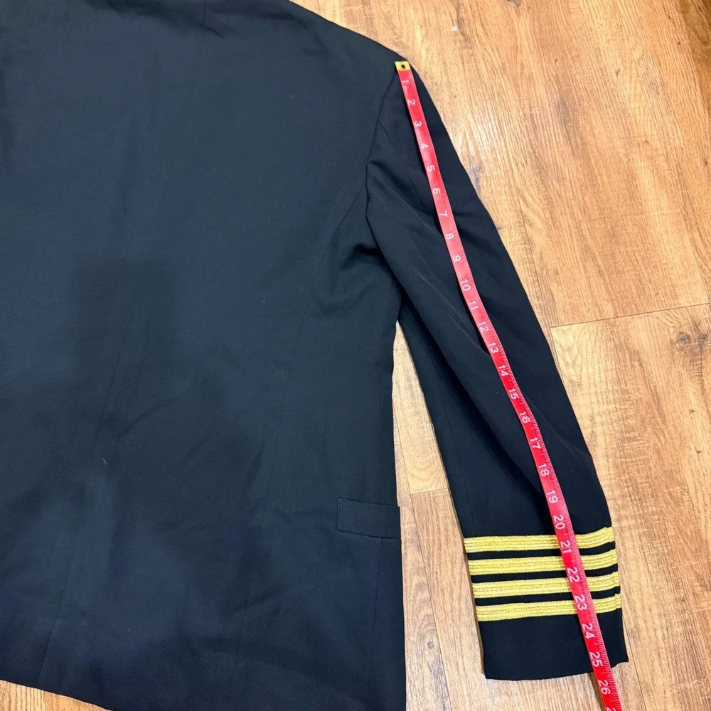 Vntg 1986 US Navy Officer Dress Blue Jacket Kass Wilner-Howard Lieutenant Cmdr